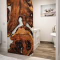 Hackberry Wood Slab Made into a Luxury Door – Exported from Dubai to the UK