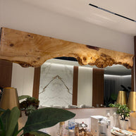The Mappa Refection - Live Edge Mappa Burl Mirror