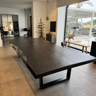 Black Burnt Mystery | Burnt Wood Dining Table Dubai | Uae