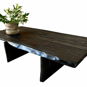 Black Burnt Mystery | Burnt Wood Dining Table Dubai | Uae