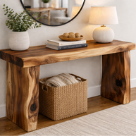 The Suar Symphony Console / Bench | Monkeypod Wood Console & Bench Dubai |Uae