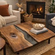 The Walnut Epoxy Four Fold