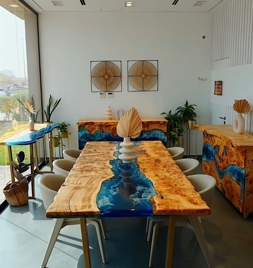 Luxury Epoxy Resin Tables for Soul Beach JA Resort Dubai | Commercial ...