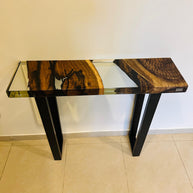 The HackBerry Console / Bench | Hackberry Epoxy Console Table Dubai | Uae