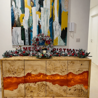 Mappa Burl & Epoxy Resin Buffet Console