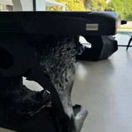 Black Burnt Mystery | Burnt Wood Dining Table Dubai | Uae