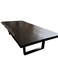 Black Burnt Mystery | Burnt Wood Dining Table Dubai | Uae