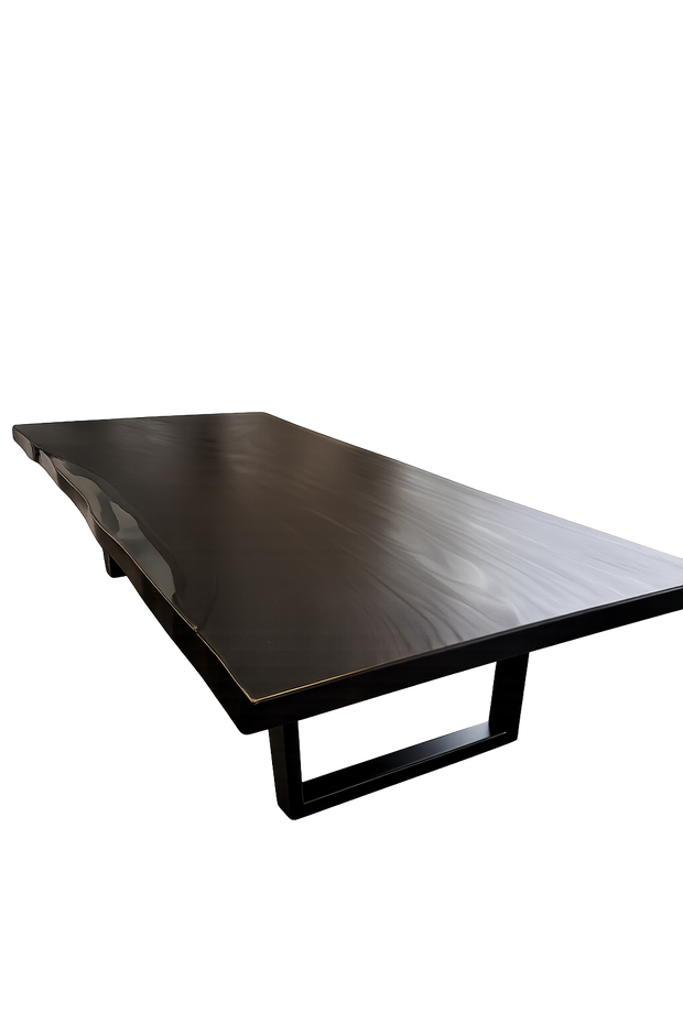 Black Burnt Mystery | Burnt Wood Dining Table Dubai | Uae