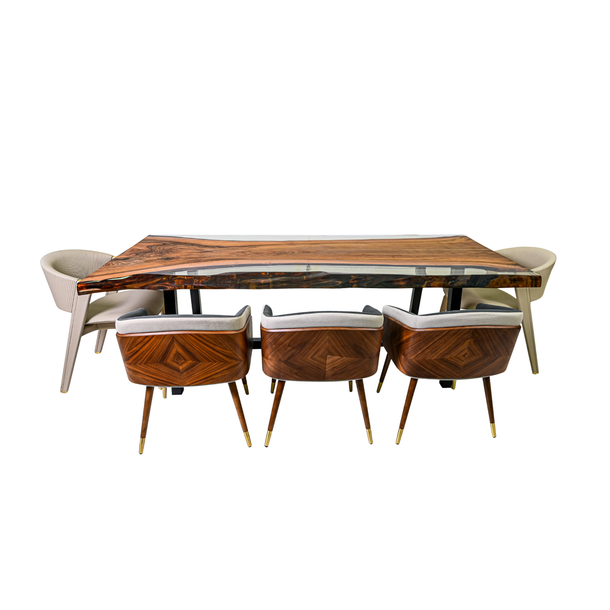 The Crystel Edge walnut