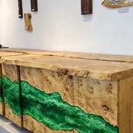 Mappa Burl & Epoxy Resin Buffet Console