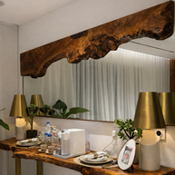The Walnut Reflection - Live Edge walnut Wood Mirror