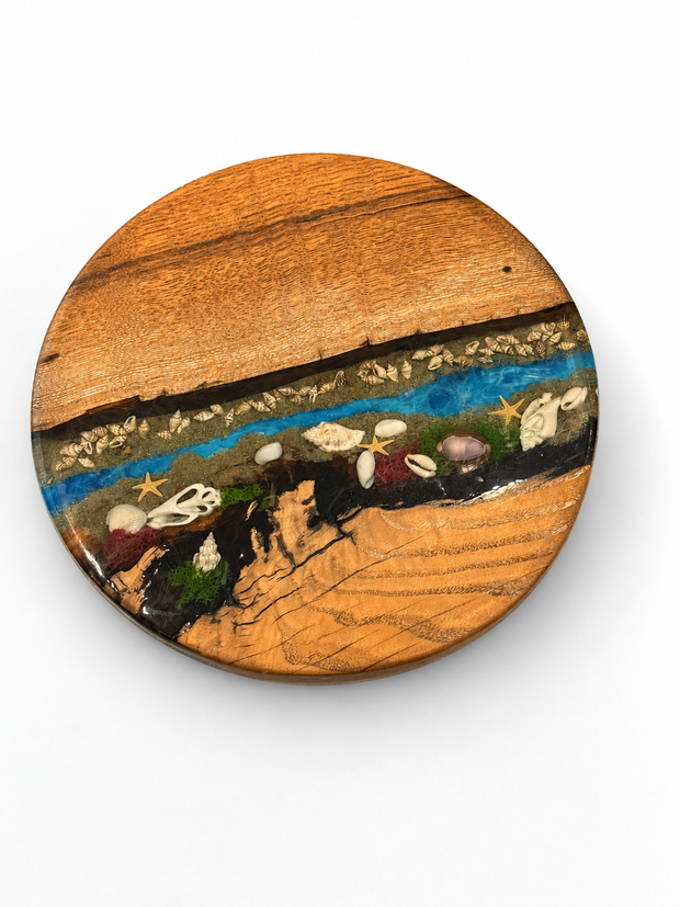 The Ocean Story – Handcrafted Wood & Epoxy Wall Art