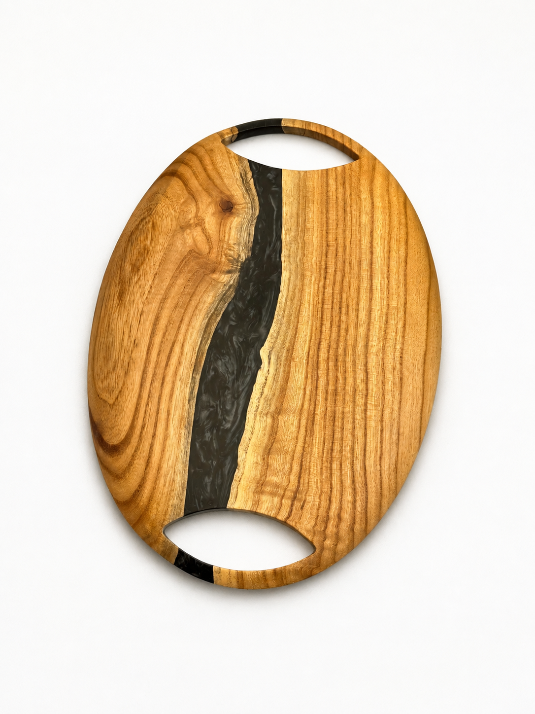 Walnut Wood Black Epoxy Serving Tray