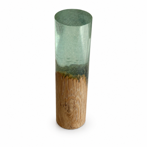 The Aqua Column – Wood & Epoxy Resin Sculpture