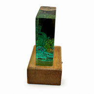 The Enchanted Forest – Wood & Epoxy Resin Table Lamp