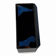 The Frost Flow – Burned Wood & Pearl-Aqua Epoxy Tissue Box