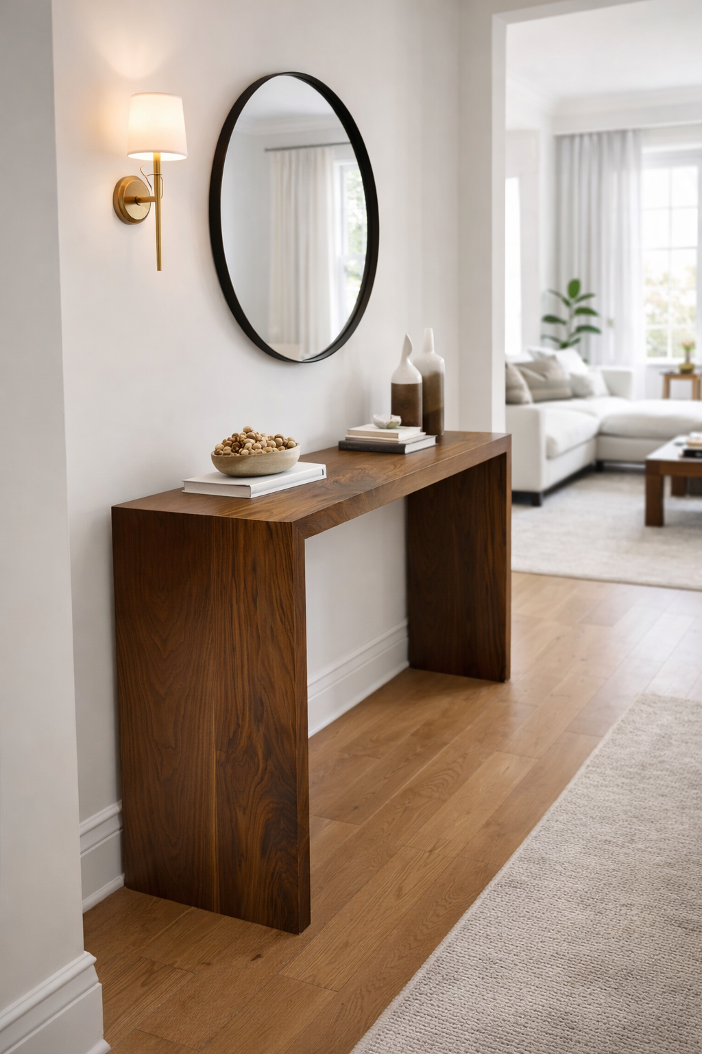 The Walnut console with Woods Legs