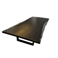 Black Burnt Mystery | Burnt Wood Dining Table Dubai | Uae