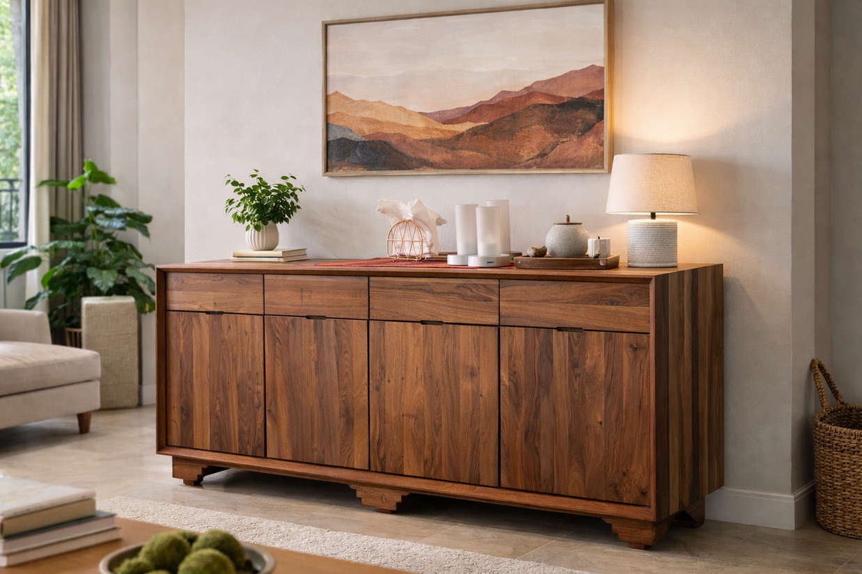 The Signature Walnut Buffet Console