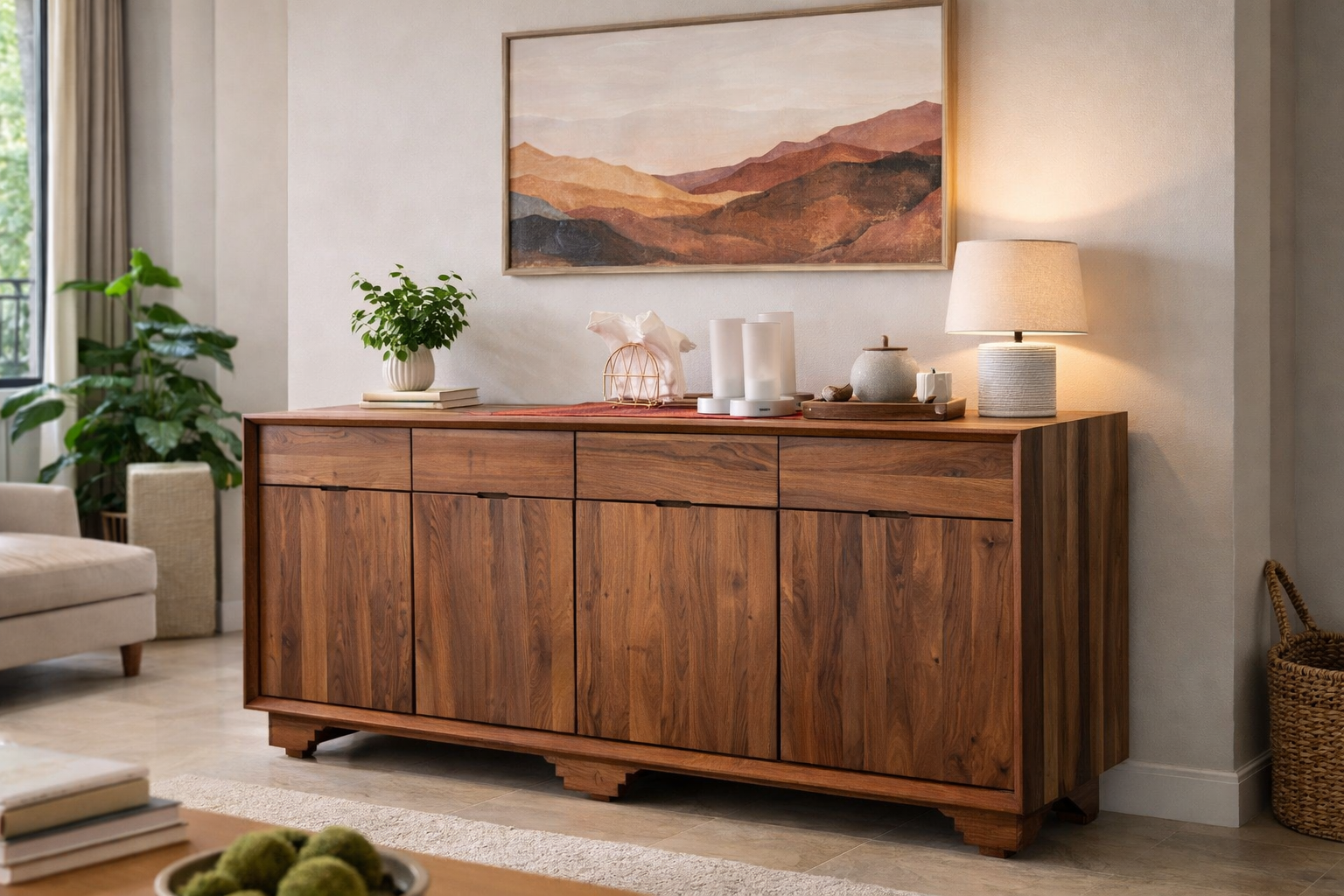 The Signature Walnut Buffet Console