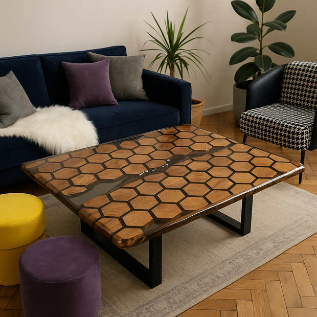 The Walnut Epoxy Four Fold