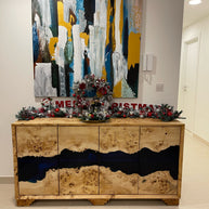 Mappa Burl & Epoxy Resin Buffet Console