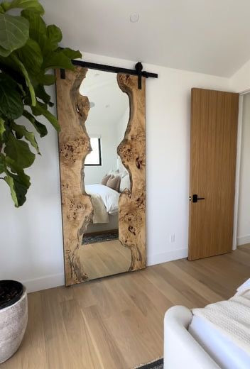 The Mappa Refection - Live Edge Mappa Burl Mirror