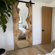 The Mappa Refection - Live Edge Mappa Burl Mirror