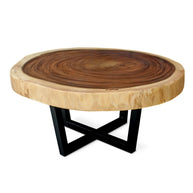 The Suar Symphony Halo Curve | Monkeypod Wood Coffee Table Dubai | Uae
