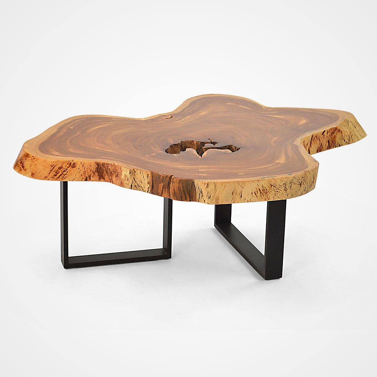 The Suar Symphony Halo Curve | Monkeypod Wood Coffee Table Dubai | Uae