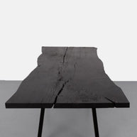 Black Burnt Mystery | Burnt Wood Dining Table Dubai | Uae