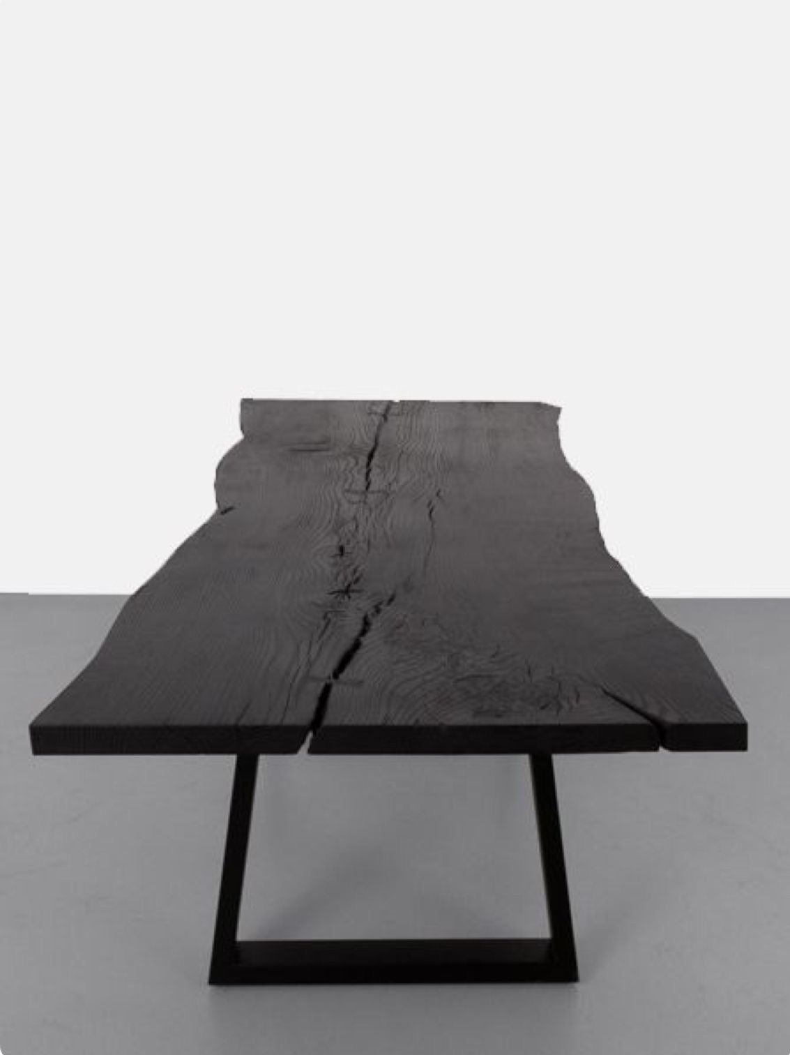Black Burnt Mystery | Burnt Wood Dining Table Dubai | Uae