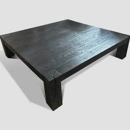 Black Burnt Four Fold | Burnt Wood Epoxy Coffee Table Dubai |  Uae
