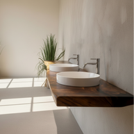 The Floating Suar | Monkeypod Wood Floating Shelves Dubai | Uae