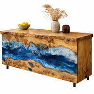 Mappa Burl & Epoxy Resin Buffet Console
