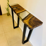 The HackBerry Console / Bench | Hackberry Epoxy Console Table Dubai | Uae