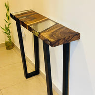 The HackBerry Console / Bench | Hackberry Epoxy Console Table Dubai | Uae