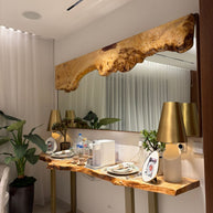 The Mappa Refection - Live Edge Mappa Burl Mirror